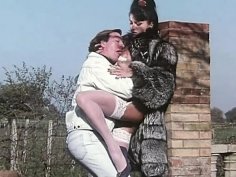 Hairy pussy fucking outdoor with yves baillat and luana borgia - blowjob, fingering, cum in mouth