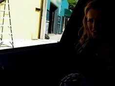 Beautiful babe Staci Carr wet pussy fucked in the car