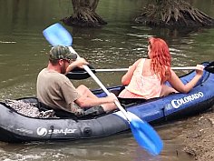 Skinny dipping couple