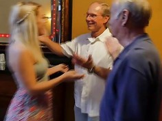 Blonde teen Kenzie Green fucked by some fucking old men