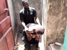 Hot african outdoor fuck with lani - doggystyle, blowjob, and creampie